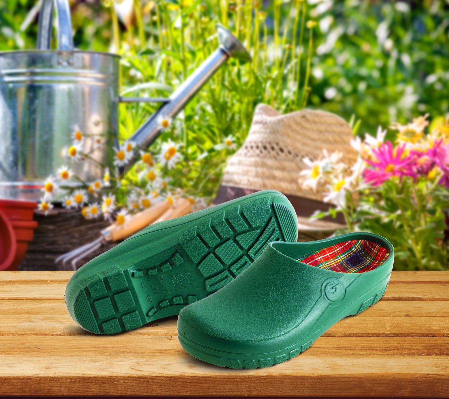 Briers fashion green garden clogs