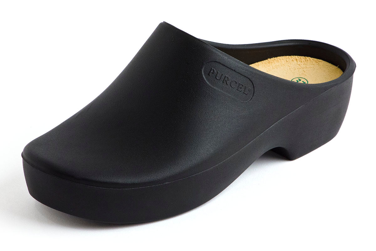 PURCEL CLASSIC CLOGS (open-back), BLACK – Gardenclogs.com