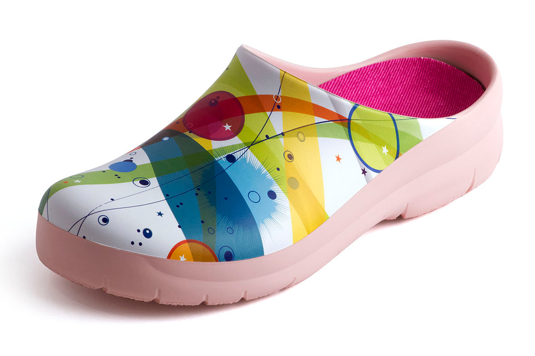 JOLLYS PICTURE CLOGS (open-back), ABSTRACT