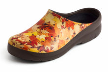 Load image into Gallery viewer, JOLLYS PICTURE CLOGS (open-back), AUTUMN LEAVES
