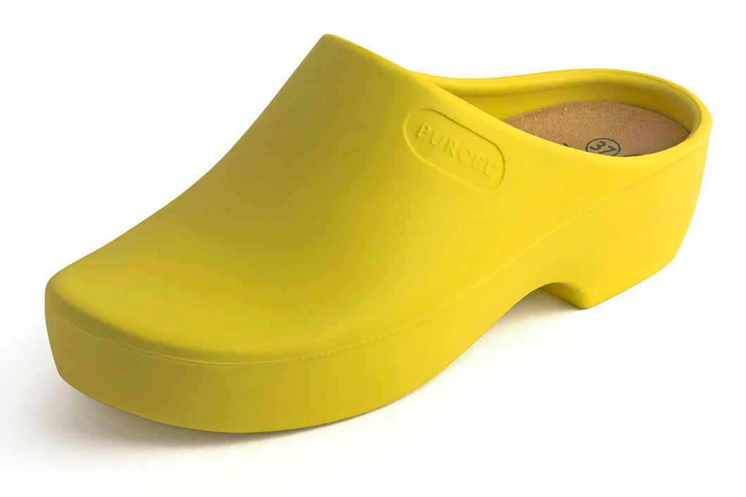 PURCEL CLASSIC CLOGS (open-back), YELLOW